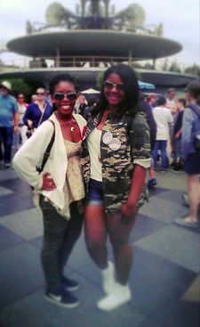 Out with my bestie two_unique at Disneyland for her birthday