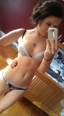 Incredible rookie thong pic with a sexy brunette teen.
